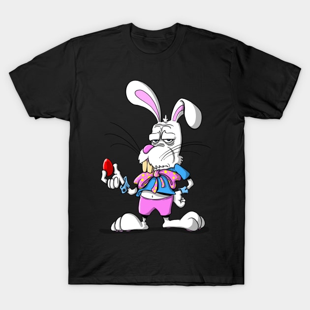 Angry Easter Bunny T-Shirt by natebramble